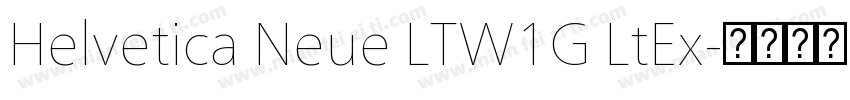 Helvetica Neue LTW1G LtEx字体转换